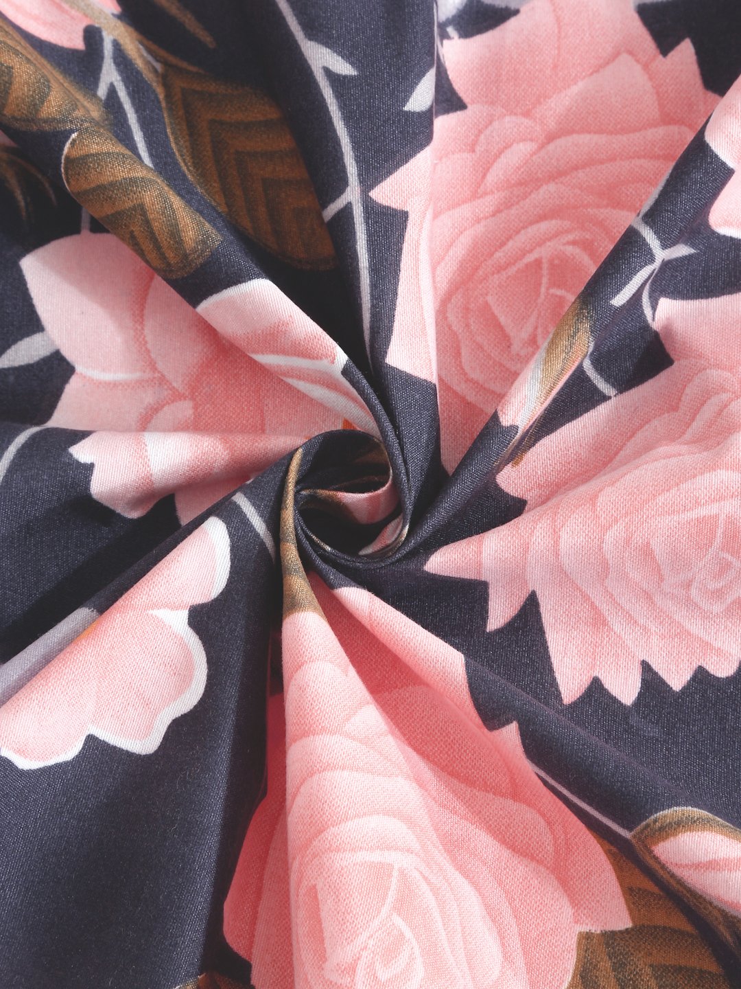 Multi Floral 300 TC Cotton Blend Double Bedsheet in Book Fold Packing