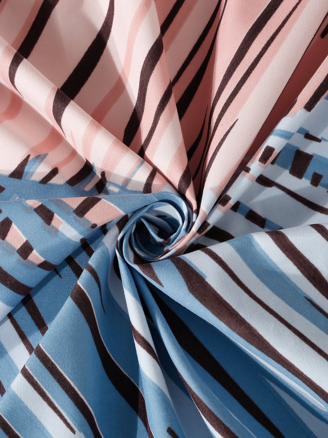 Multi Abstract 300 TC Cotton Blend Super King Double Bedsheet with 2 Pillow Covers