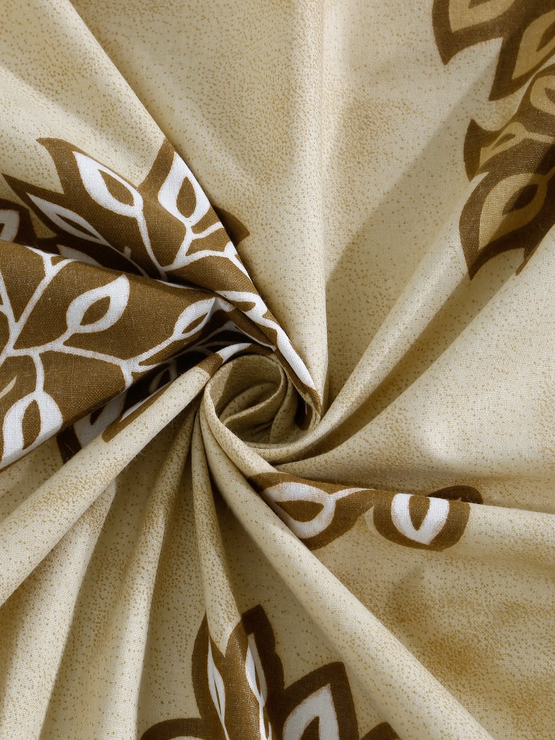 Yellow Floral 400 TC Pure Cotton Double Bedsheet with 2 Pillow Covers