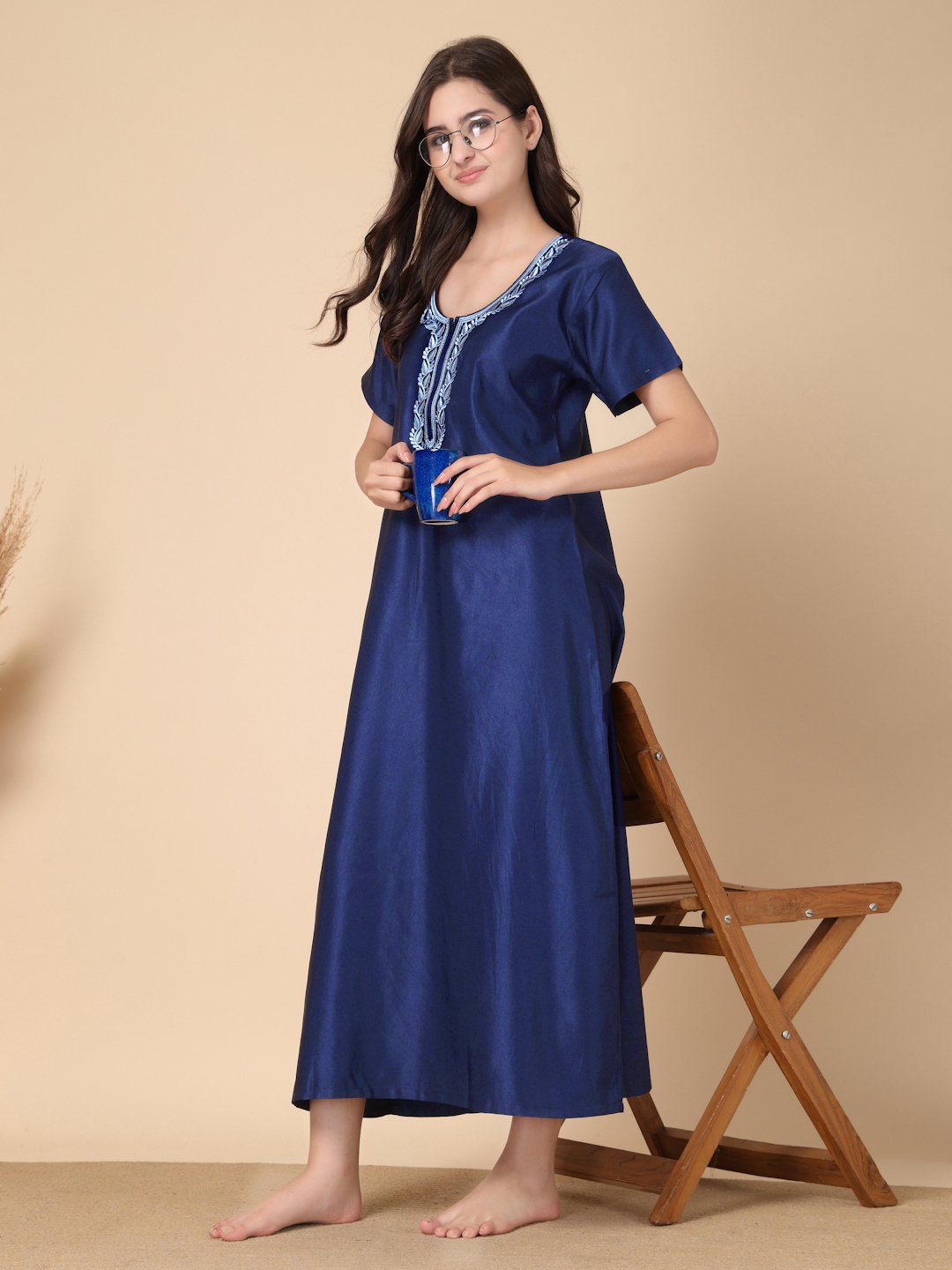 Pink Floral Soft Feel Cotton Blend Printed Maxi