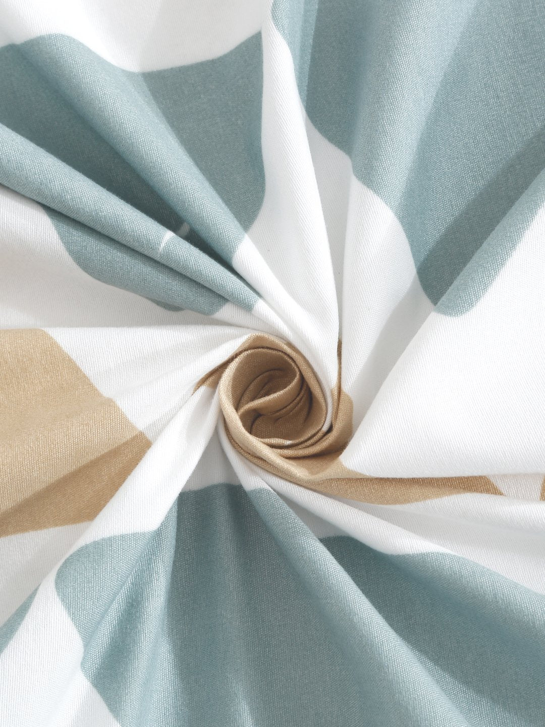 Multi Geometric 300 TC Cotton Blend Double Bedsheet in Book Fold Packing