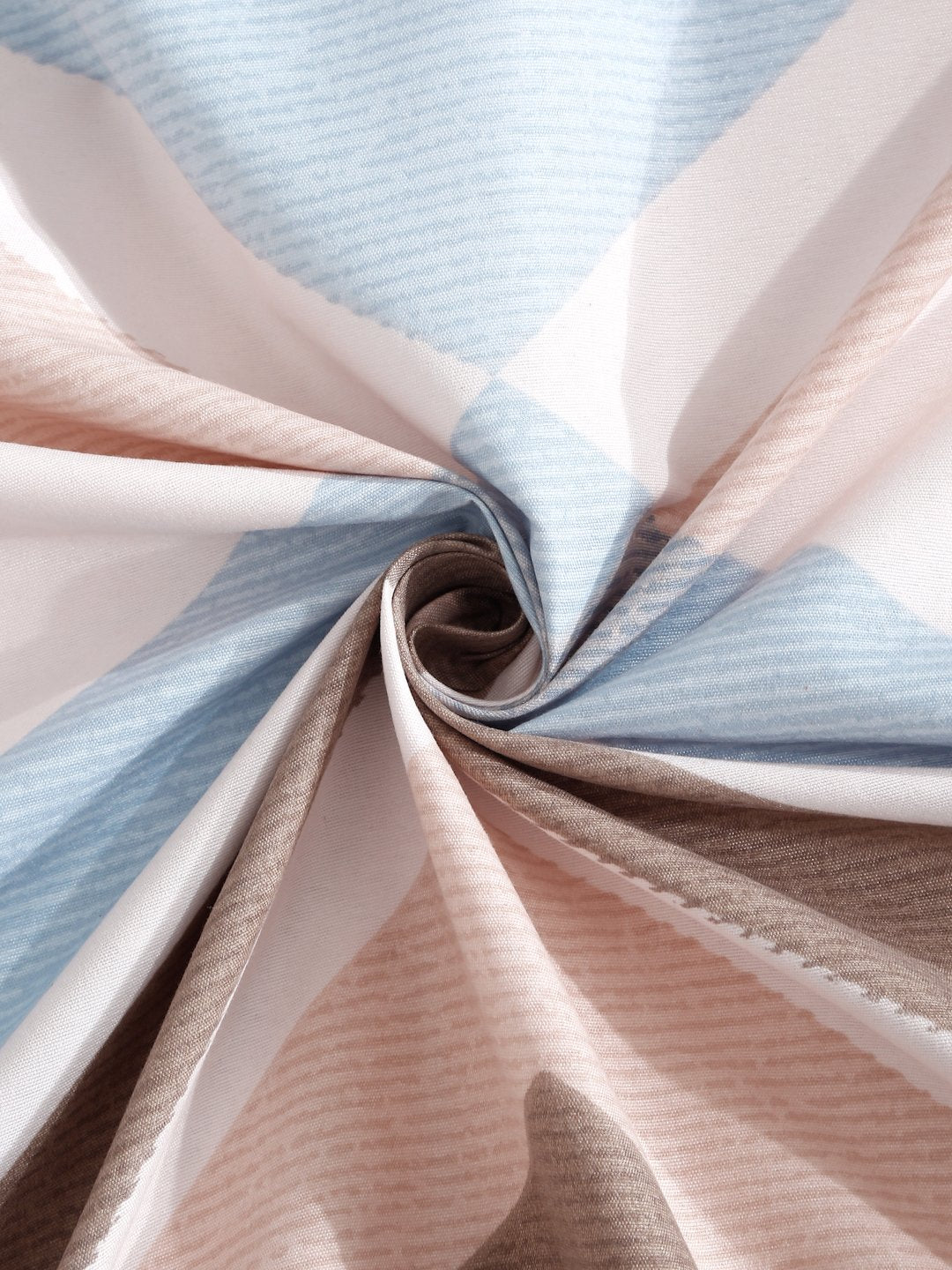 Multi Abstract 300 TC Cotton Blend Double Bedsheet in Book Fold Packing