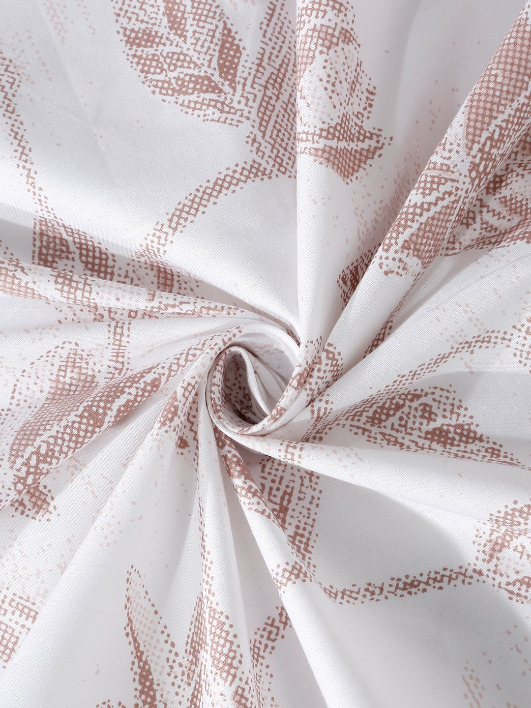 White Floral 400 TC Pure Cotton Super King Double Bedsheet with 2 Pillow Covers