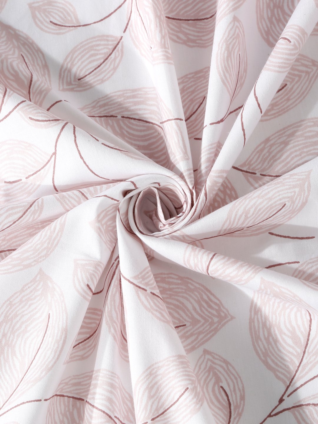 White Floral 400 TC Pure Cotton Super King Double Bedsheet with 2 Pillow Covers