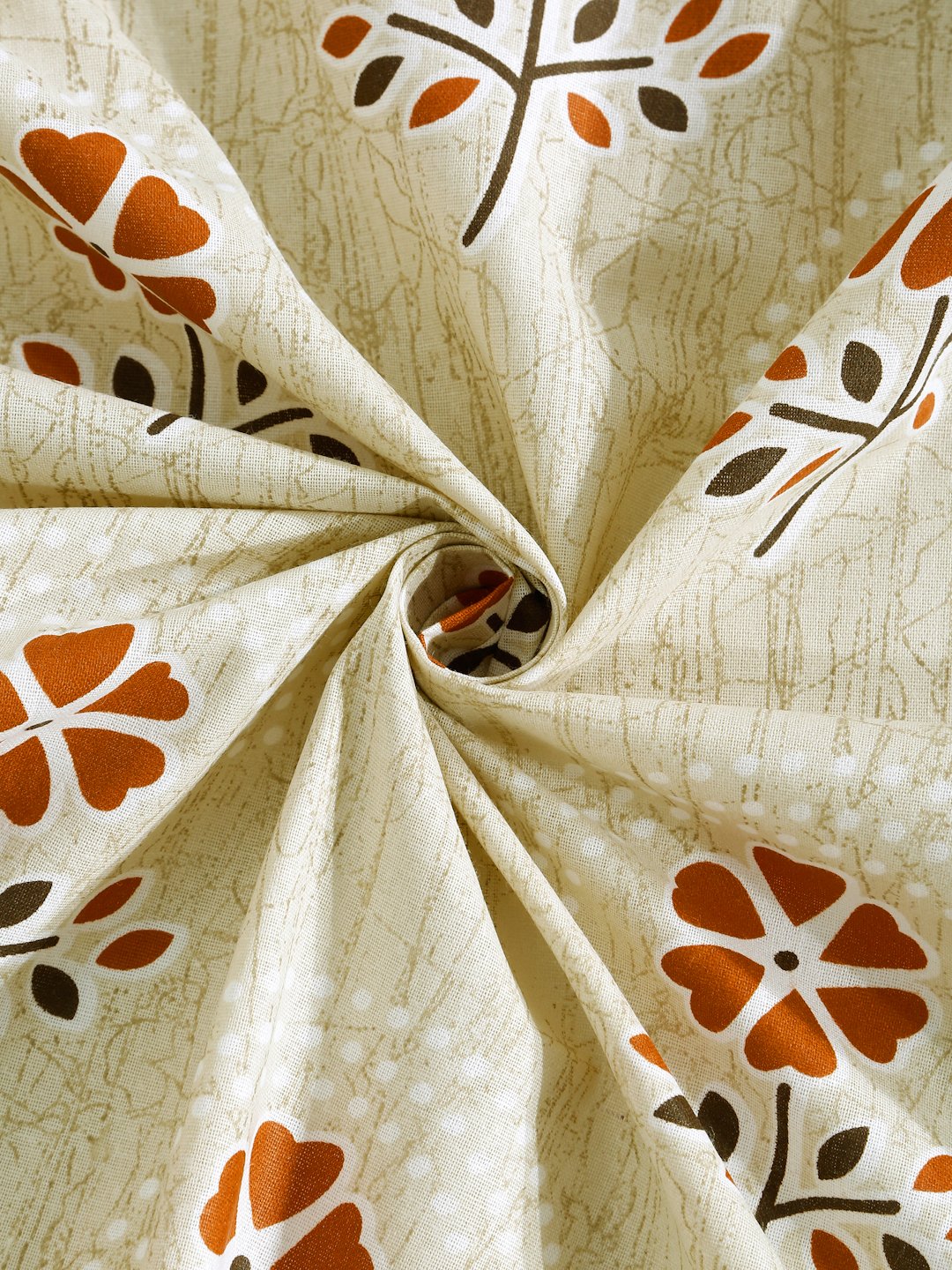 Yellow Floral 400 TC Pure Cotton Double Bedsheet with 2 Pillow Covers