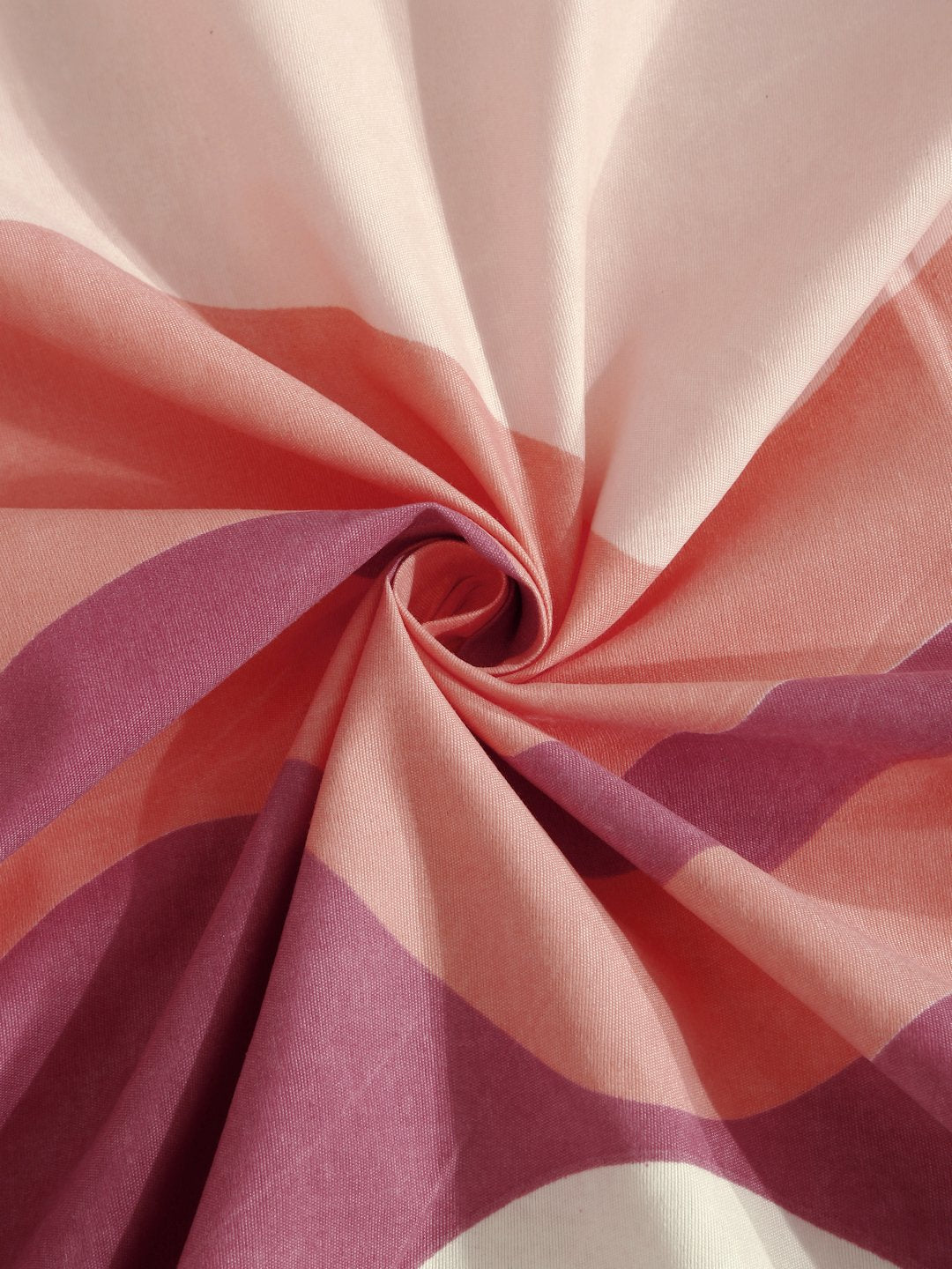 Multi Abstract  300 TC Cotton Blend Fitted Double Bedsheet with 2 Pillow Covers