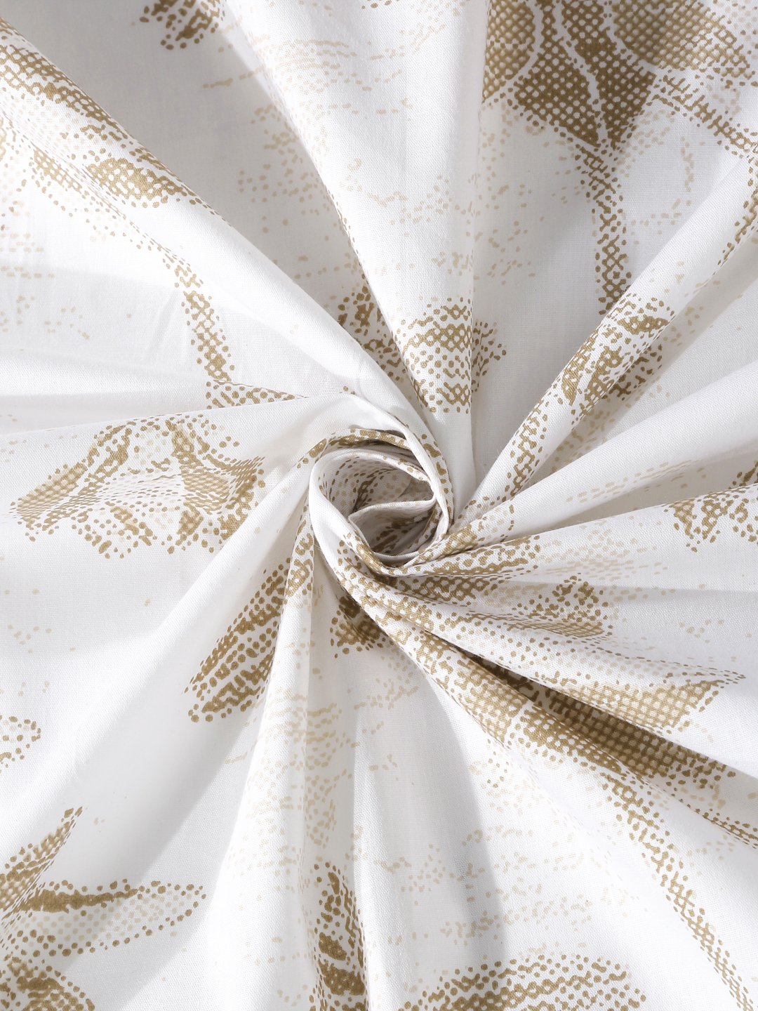 White Floral 400 TC Pure Cotton Super King Double Bedsheet with 2 Pillow Covers