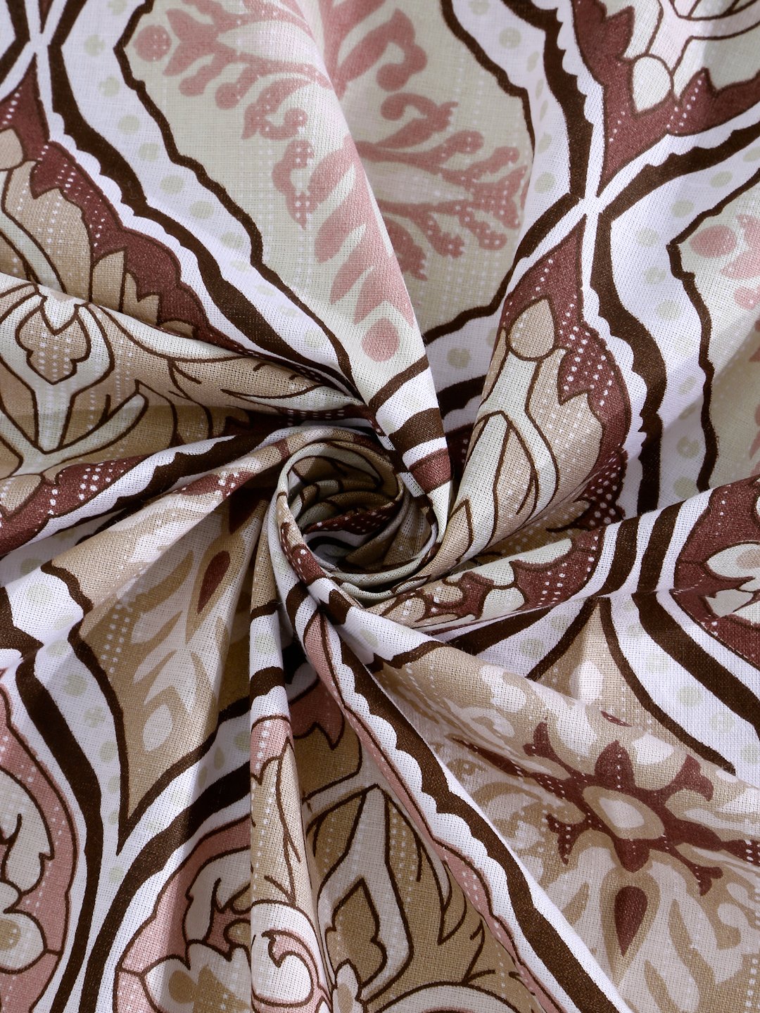 Multi Floral 400 TC Pure Cotton Fitted Double Bedsheet with 2 Pillow Covers