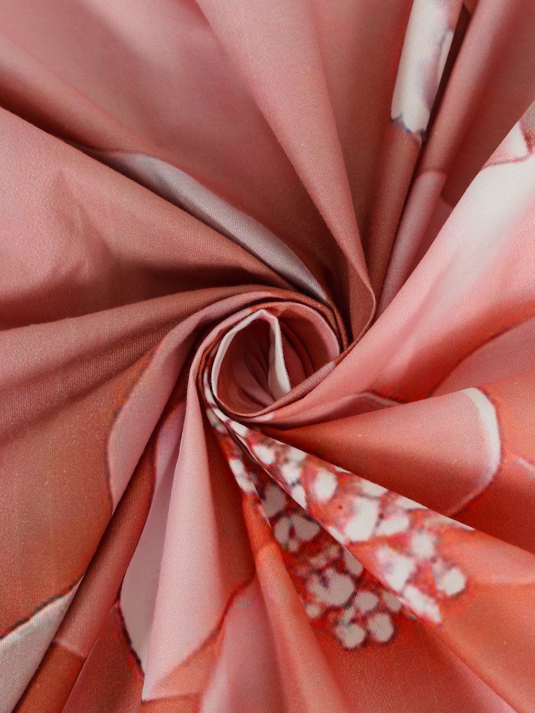 Pink 7D Cartoon Characters Printed Cotton Blend Double Bedsheet with 2 Pillow Covers