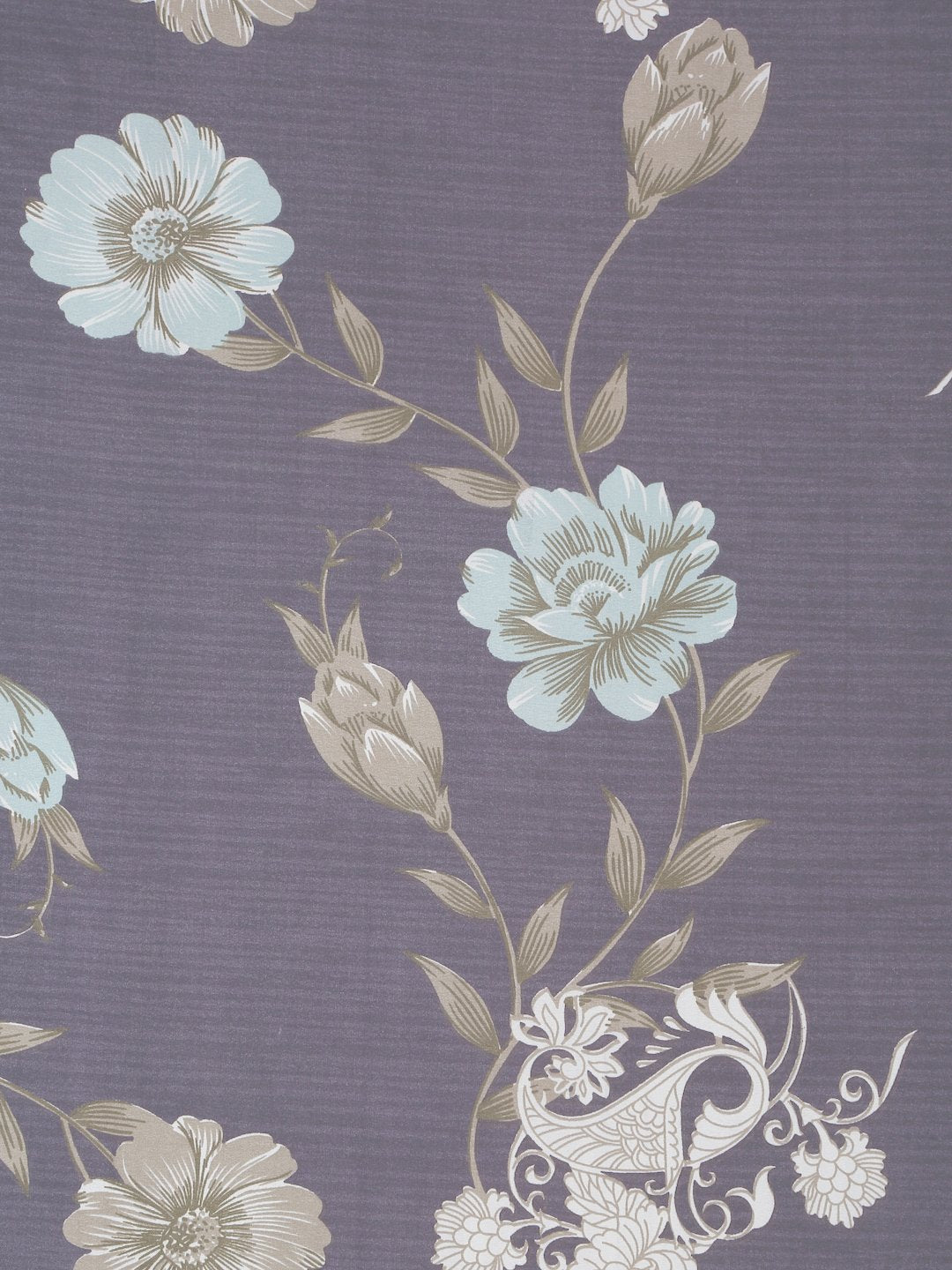 Multi Floral 300 TC Cotton Blend Fitted Double Bedsheet with 2 Pillow Covers