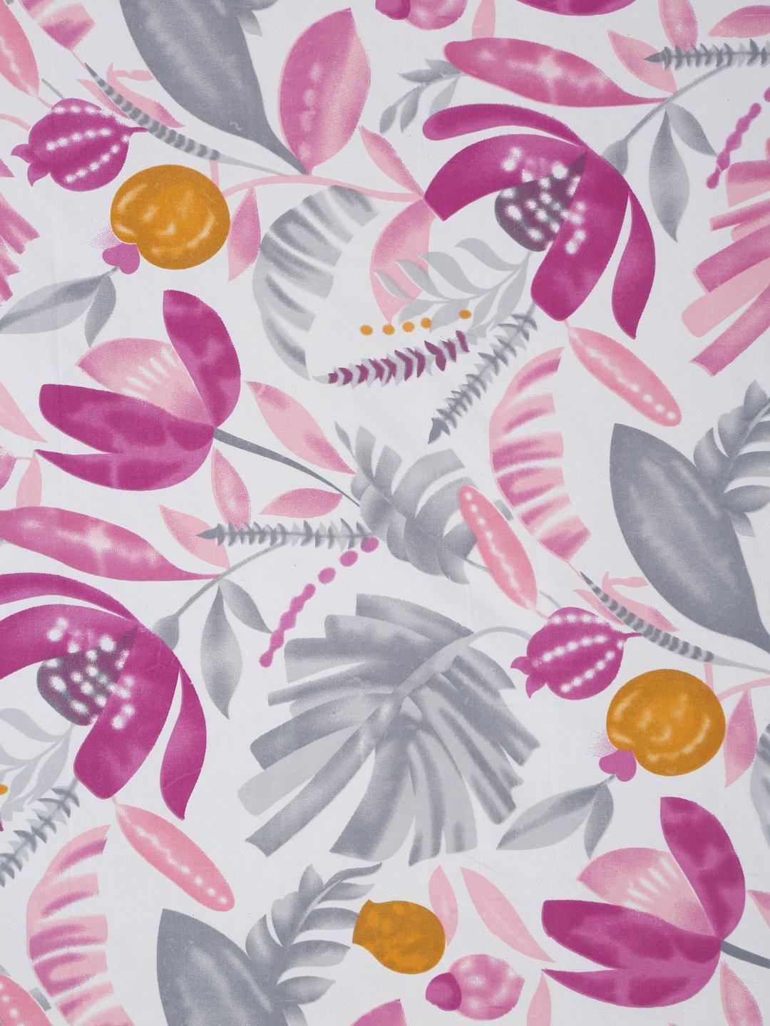 Multi Floral 300 TC Cotton Blend Fitted Single Bedsheet with Pillow Cover