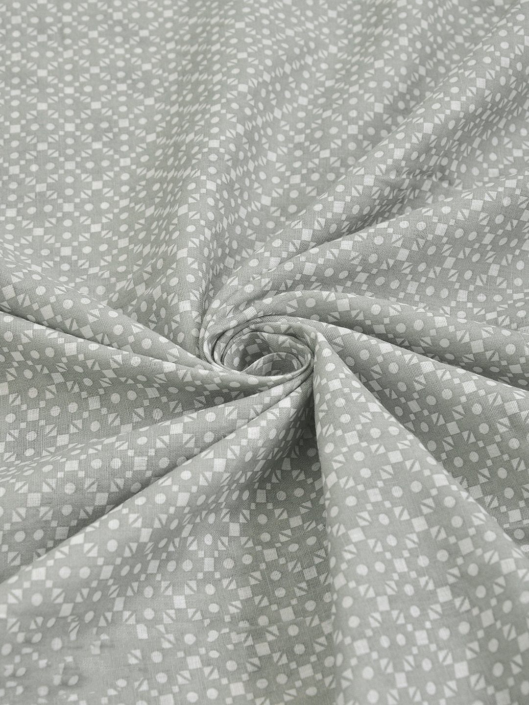 Grey Pure Cotton Floral Double Bed Dohar