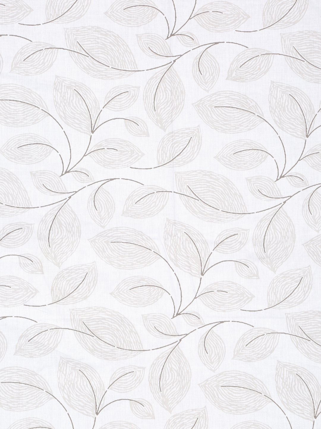 White Floral 400 TC Pure Cotton Super King Double Bedsheet with 2 Pillow Covers