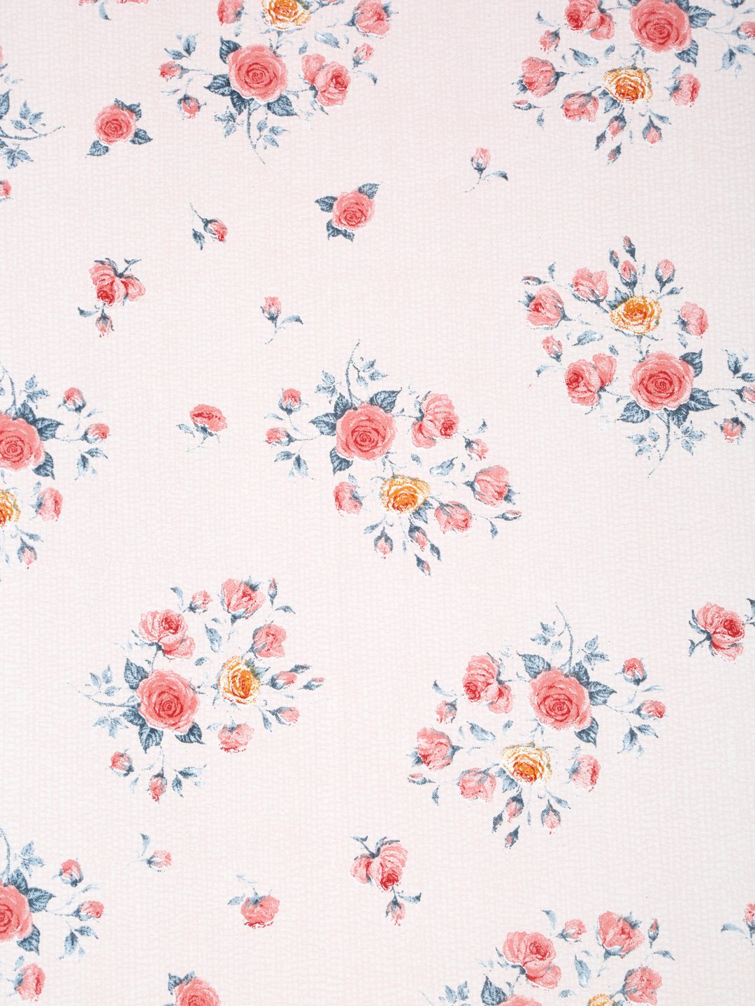 Book Fold Pink Floral 300 TC Cotton Blend Fitted Double Bedsheet with 2 Pillow Covers