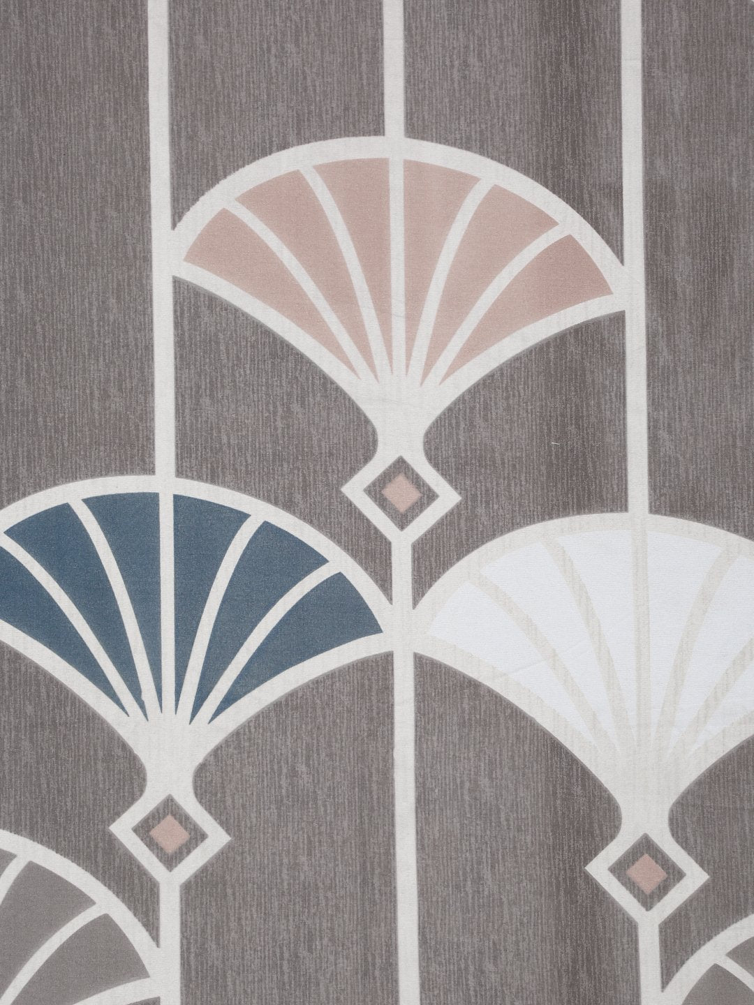 Brown Floral 300 TC Cotton Blend Single Bedsheet Set in Book Fold Packing