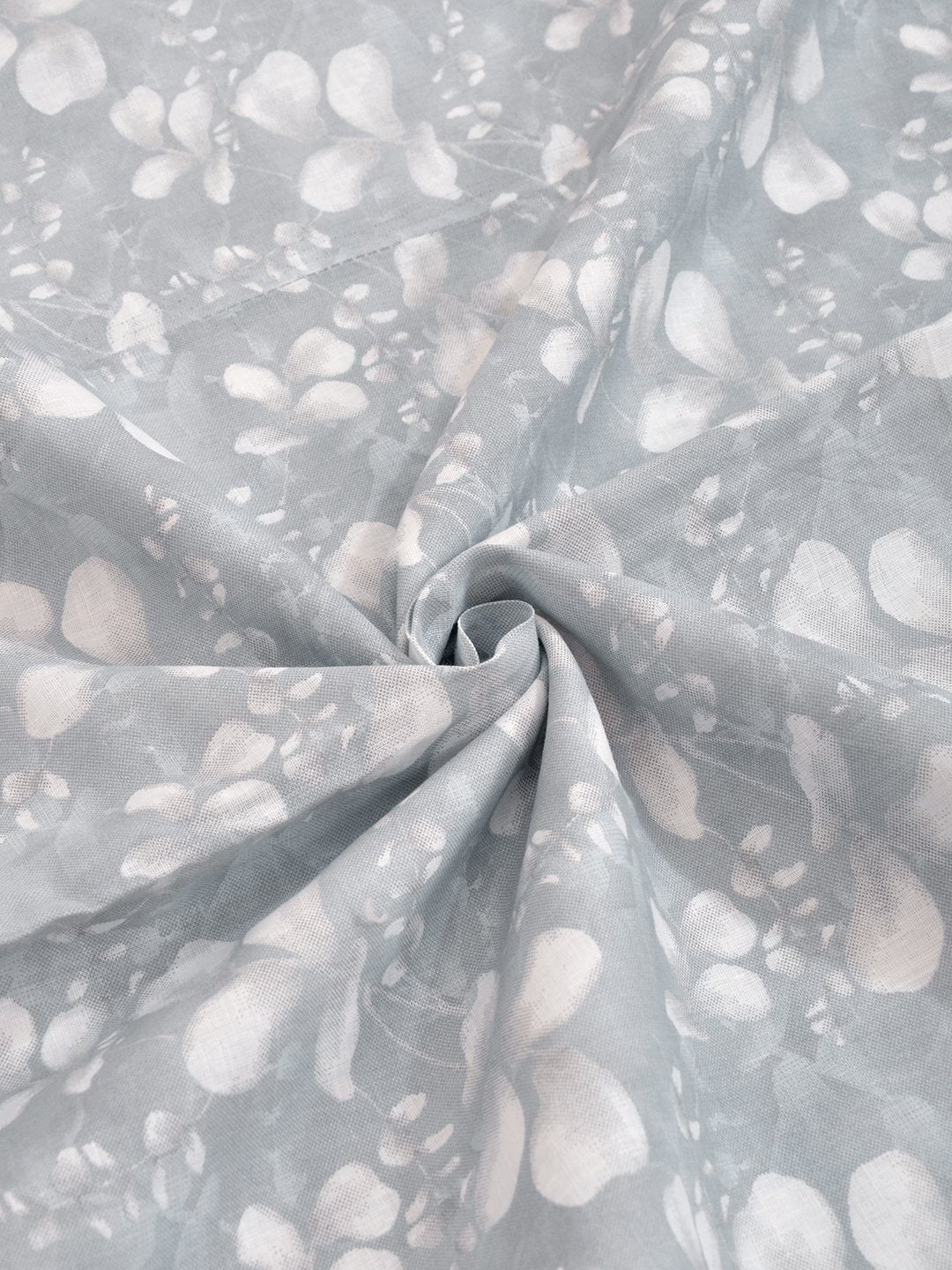 Grey Pure Cotton Floral Double Bed Dohar