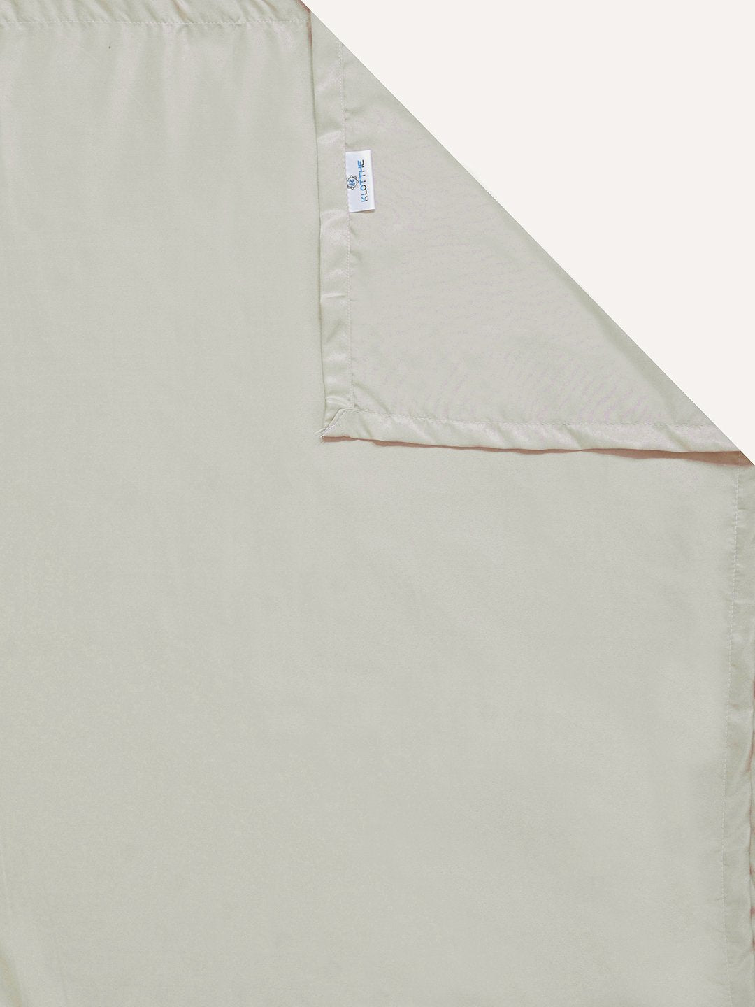 Cream Solid 400 TC Satin Super King Double Bedsheet with 2 Pillow Covers & 2 Cushion Covers