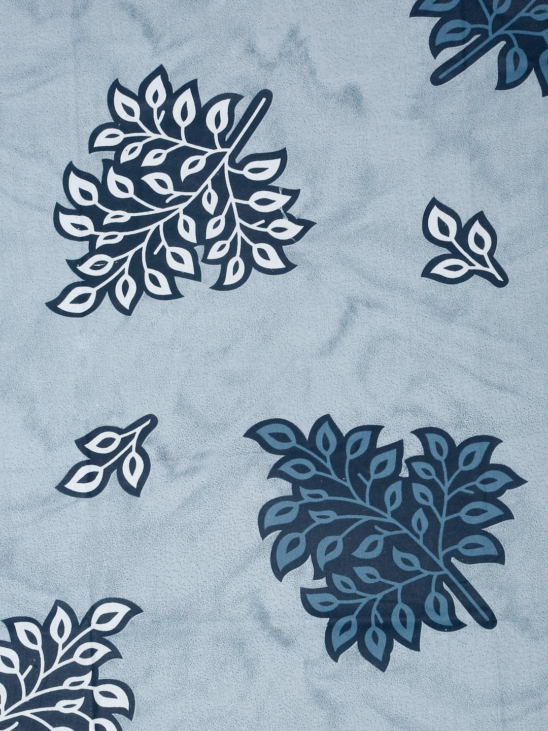 Blue Floral 400 TC Pure Cotton Double Bedsheet with 2 Pillow Covers