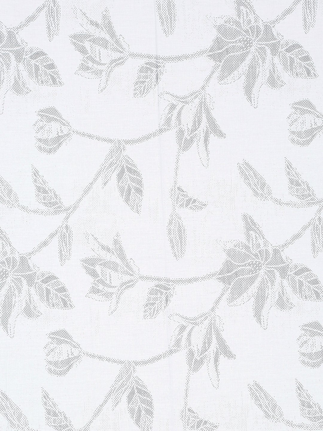 White Floral 400 TC Pure Cotton Super King Double Bedsheet with 2 Pillow Covers