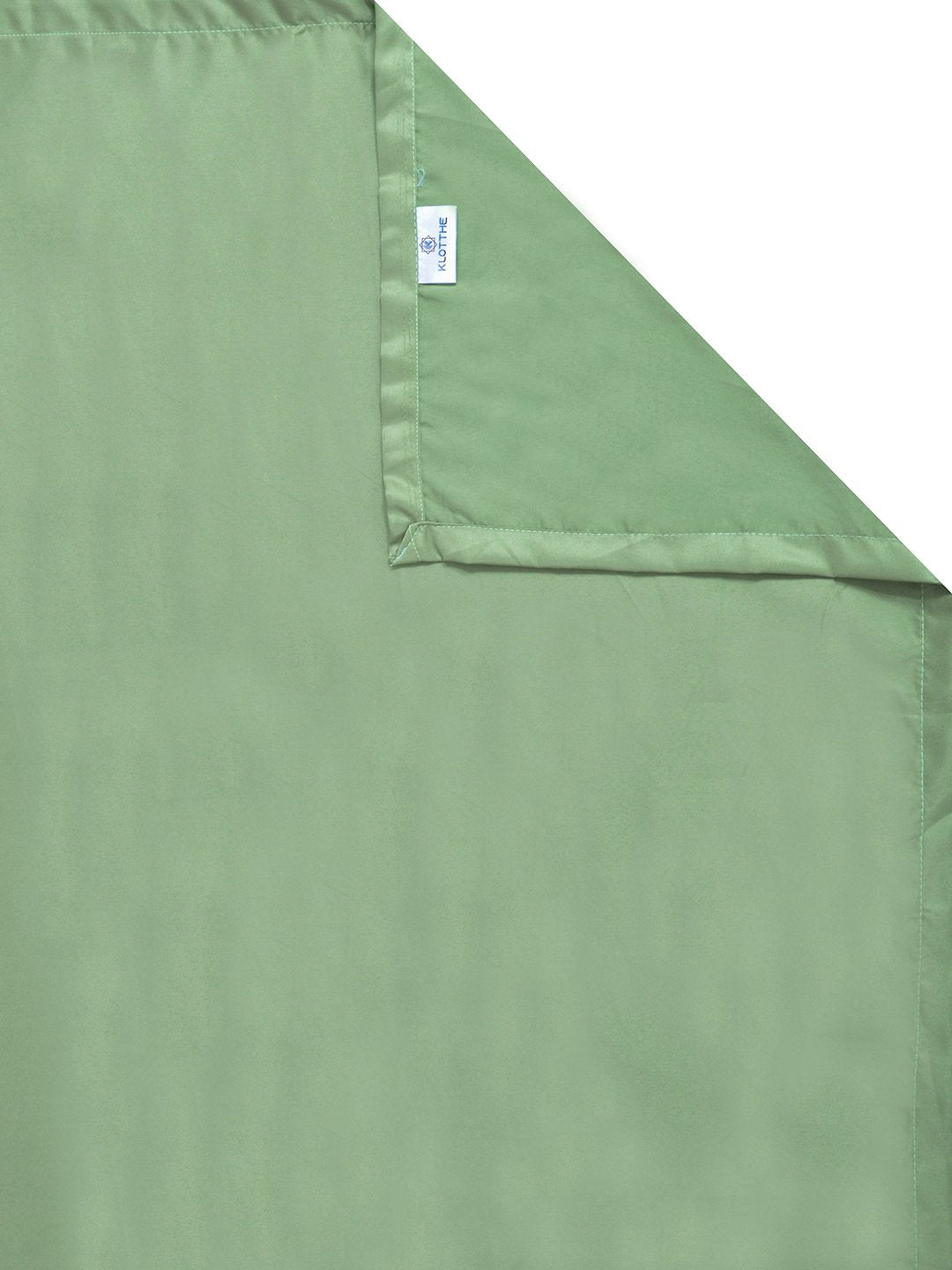 Olive Solid 400 TC Satin Super King Double Bedsheet with 2 Pillow Covers & 2 Cushion Covers