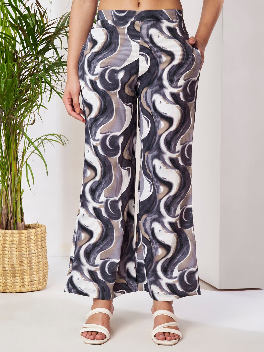 Purple Cotton Printed Shirt With Trousers Co-Ords Set