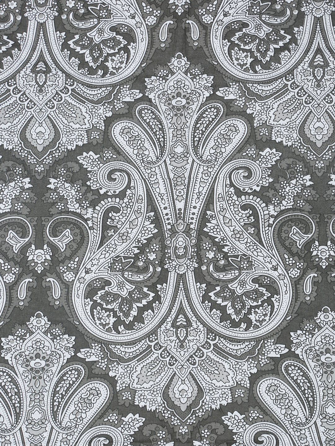 Olive Floral 400 TC Pure Cotton Double Bedsheet in Book Fold Packing