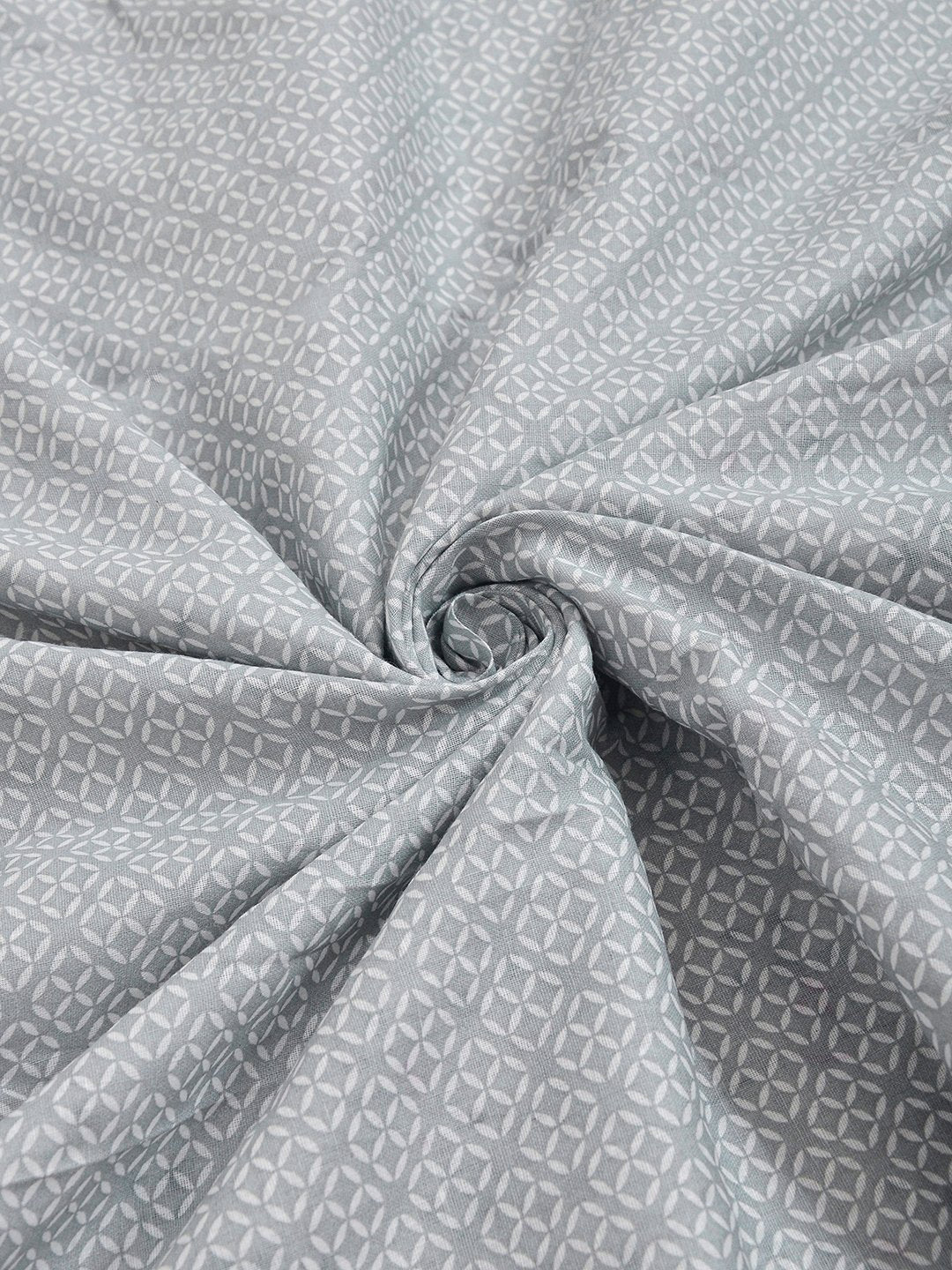 Grey Pure Cotton Floral Double Bed Dohar