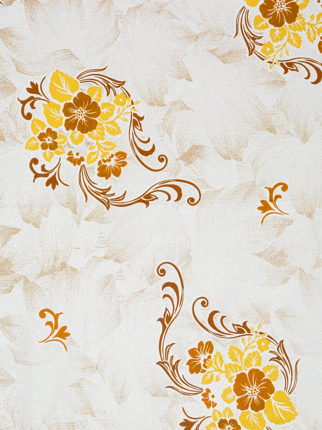 Yellow Floral 400 TC Pure Cotton Double Bedsheet with 2 Pillow Covers