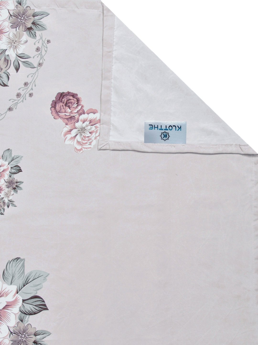 Multi Floral 300 TC Cotton Blend Single Bedsheet with Pillow Cover