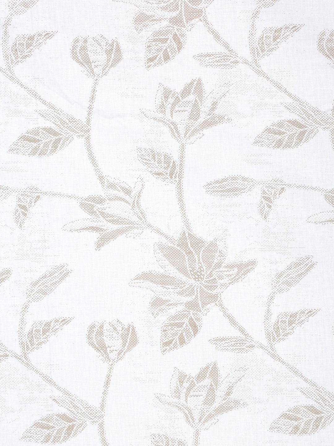 White Floral 400 TC Pure Cotton Super King Double Bedsheet with 2 Pillow Covers