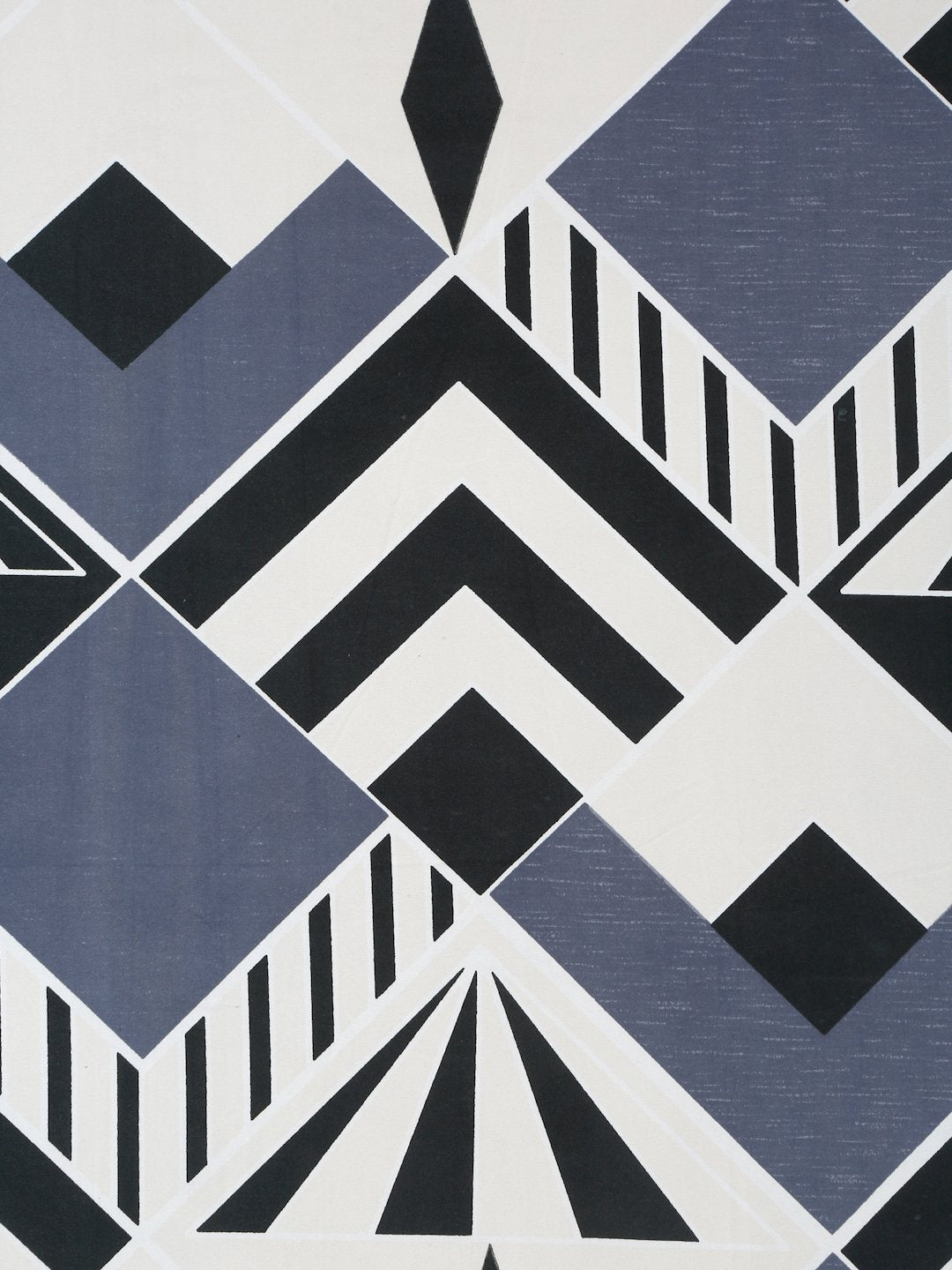 Multi Geometric 300 TC Cotton Blend Fitted Single Bedsheet with Pillow Cover