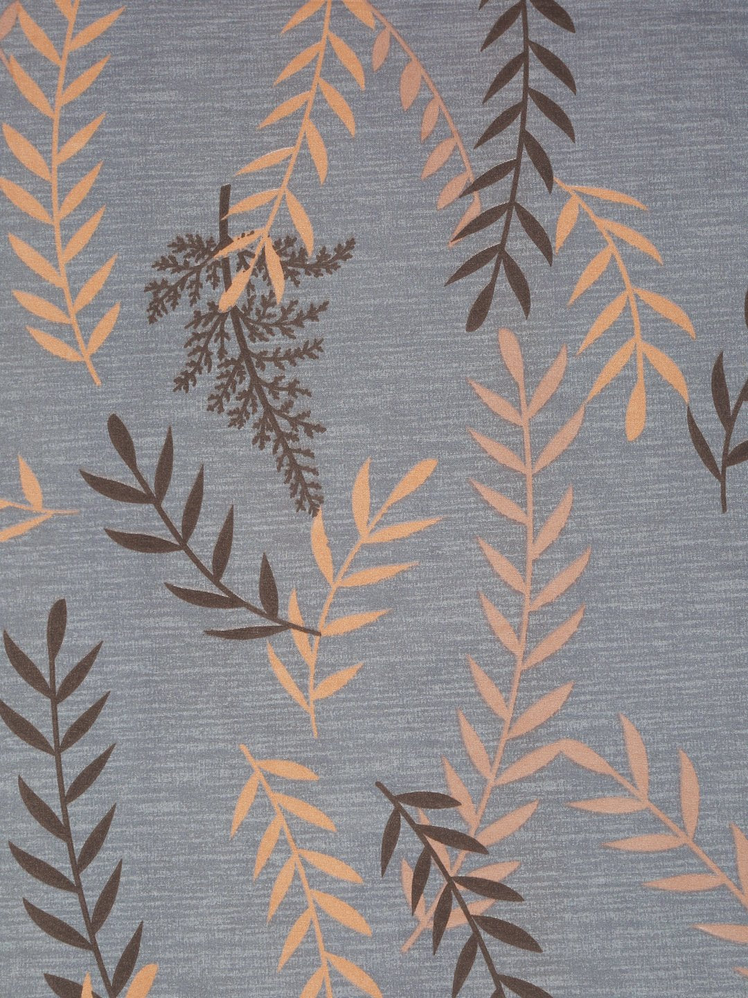 Grey Floral 300 TC Cotton Blend Double Bedsheet in Book Fold Packing