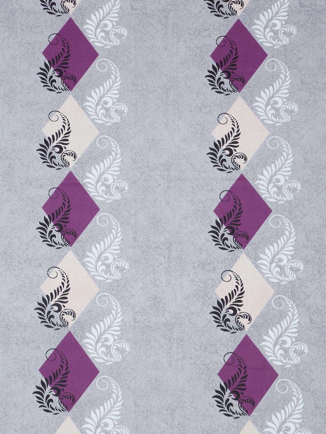Purple Geometric 400 TC Pure Cotton Double Bedsheet with 2 Pillow Covers
