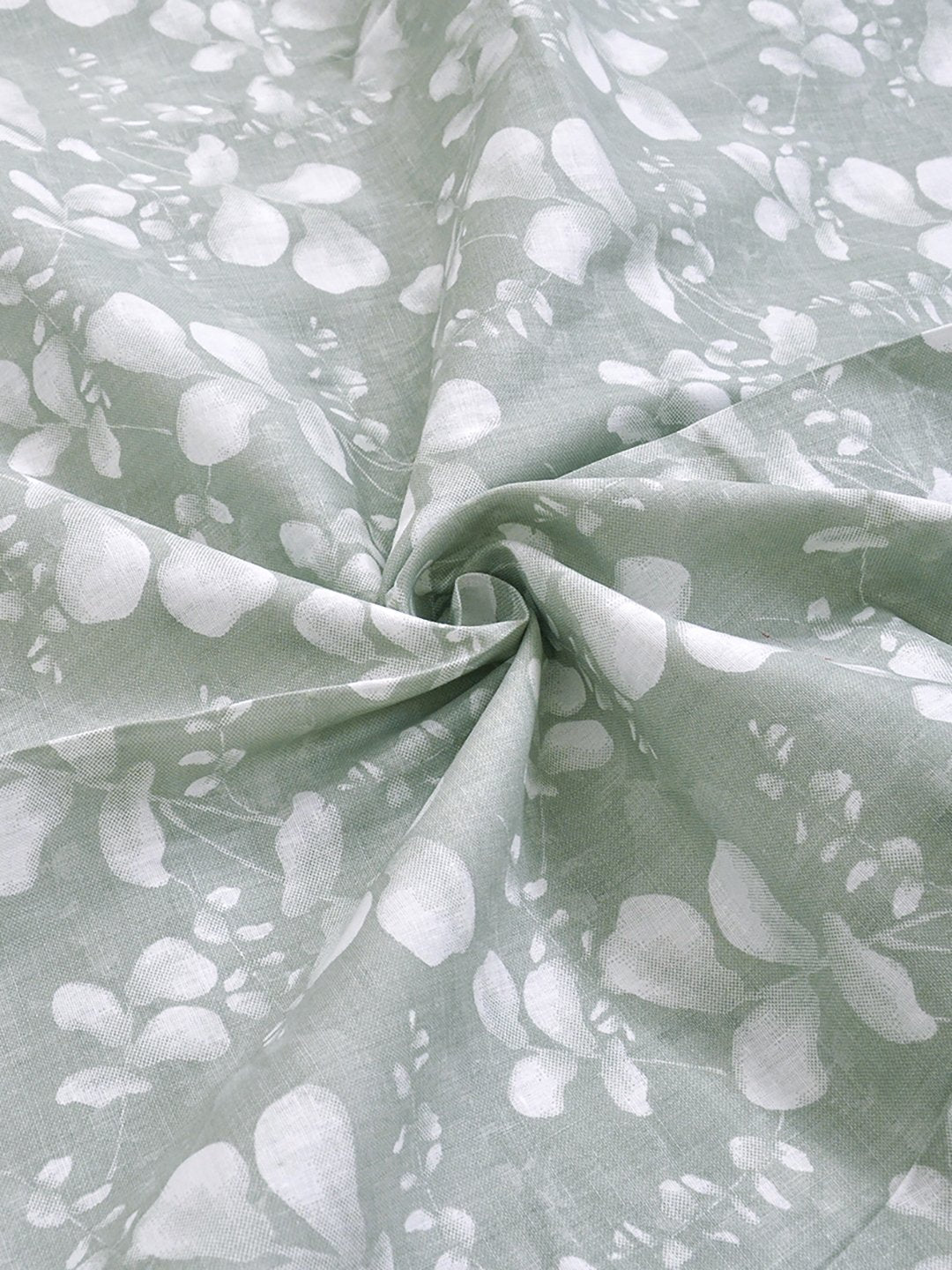 Green Pure Cotton Floral Double Bed Dohar