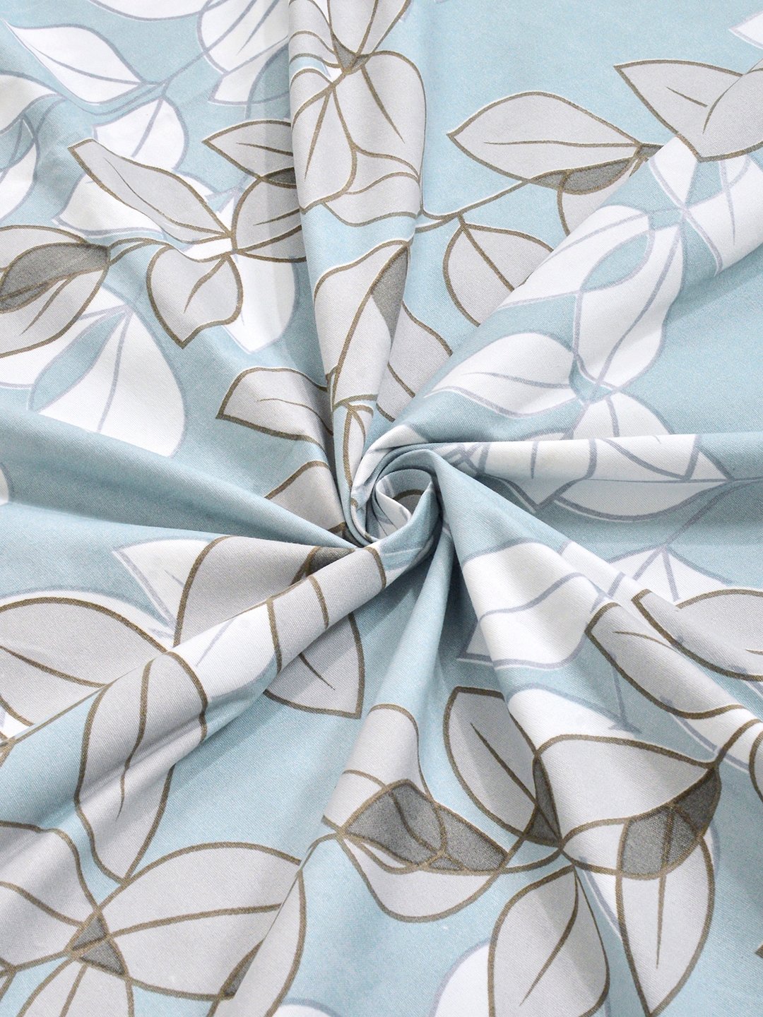 Multi Floral Cotton Blend Fitted Single Bedsheet with Pillow Cover