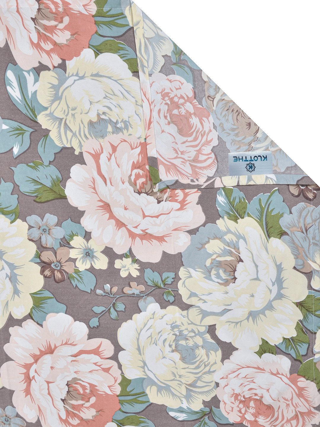 Multi Floral 300 TC Cotton Blend Single Bedsheet with Pillow Cover