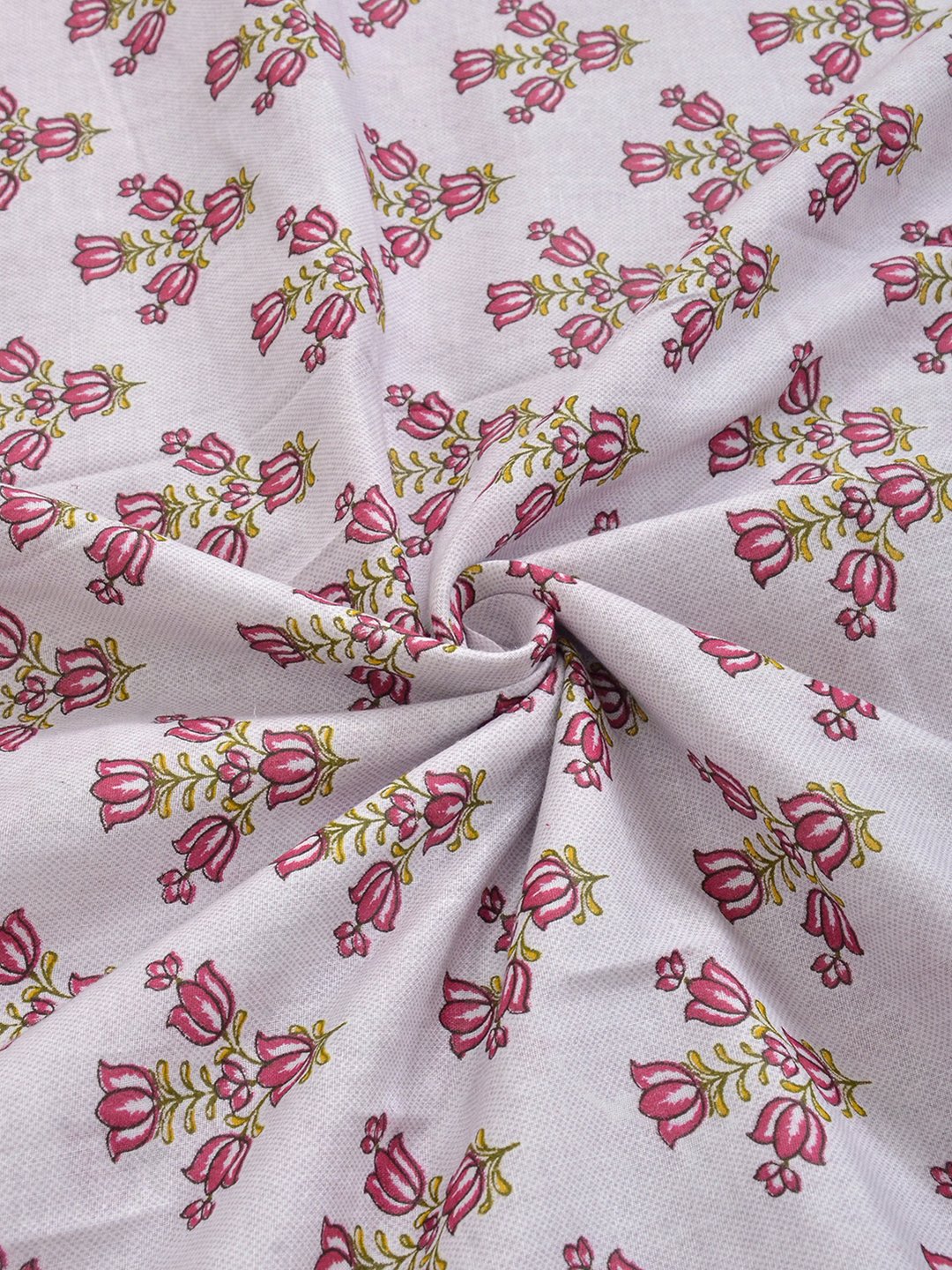 Pink Pure Cotton Floral Double Bed Dohar