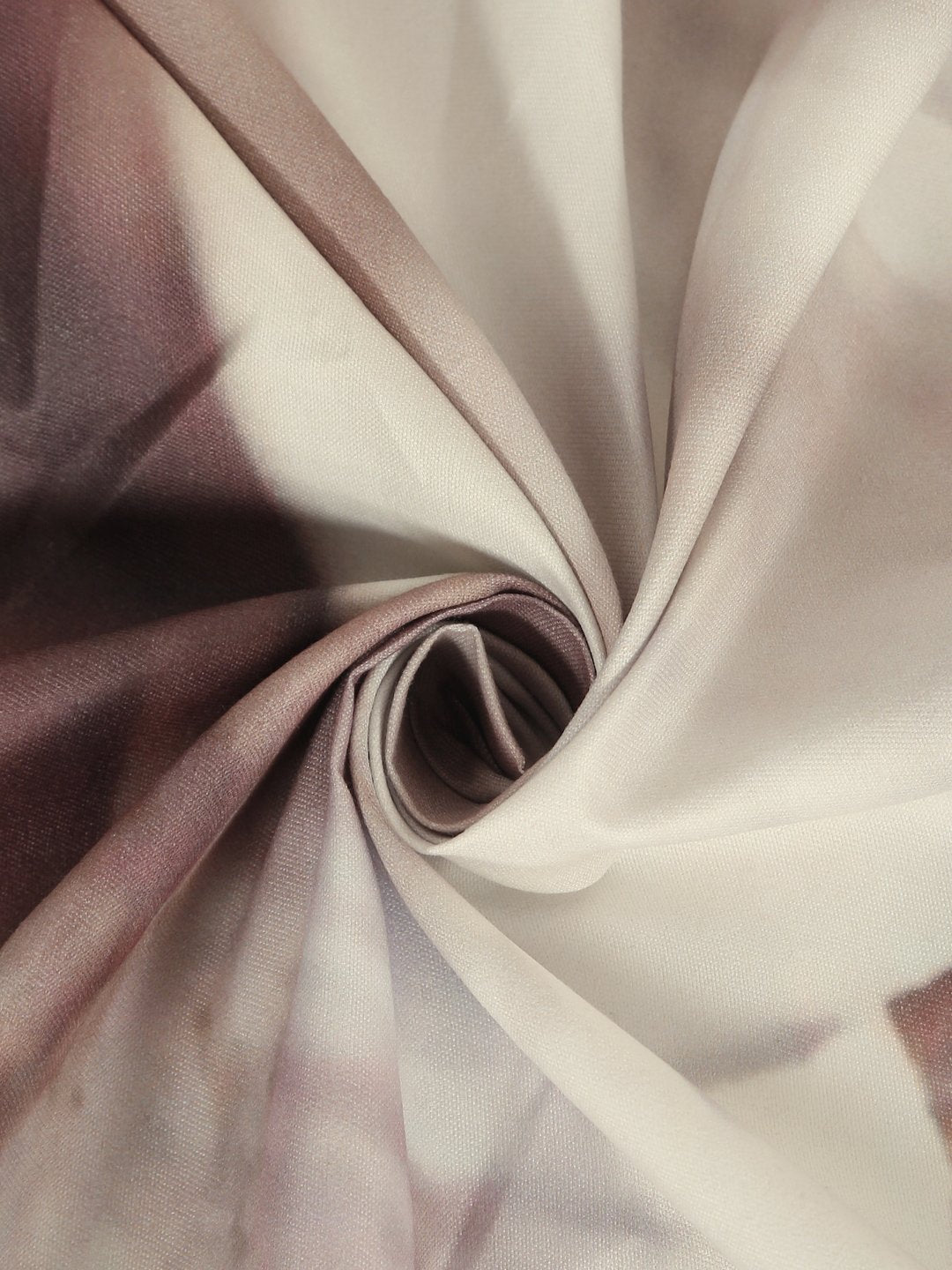 Brown 7D Floral Printed Fitted Cotton Blend Double Bedsheet with 2 Pillow Covers
