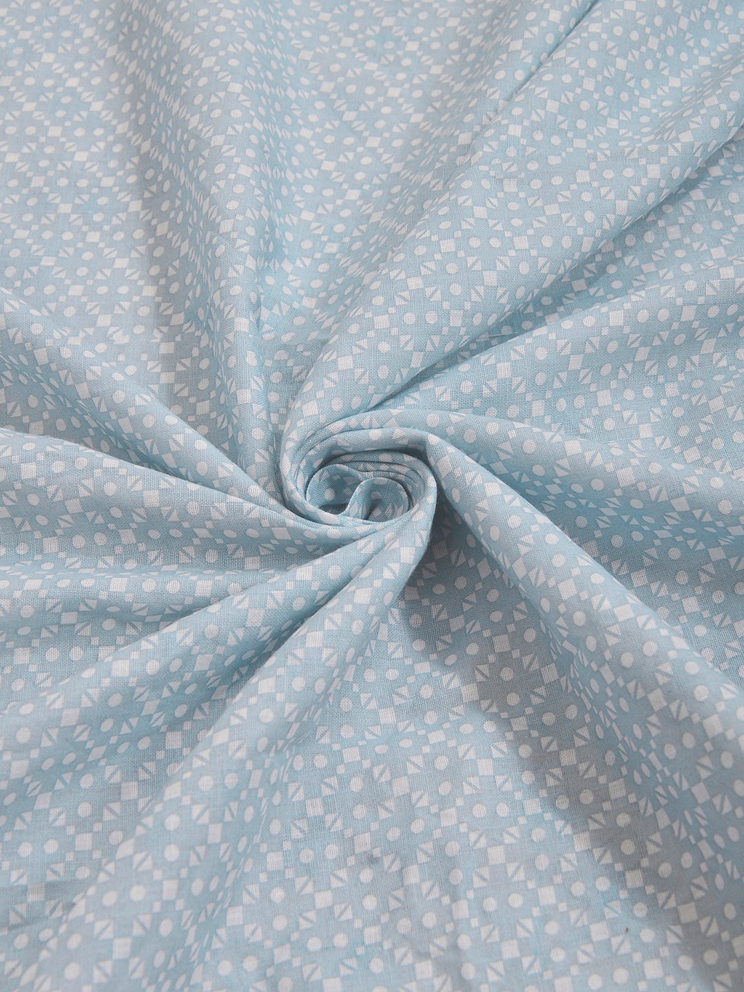Blue Pure Cotton Floral Double Bed Dohar