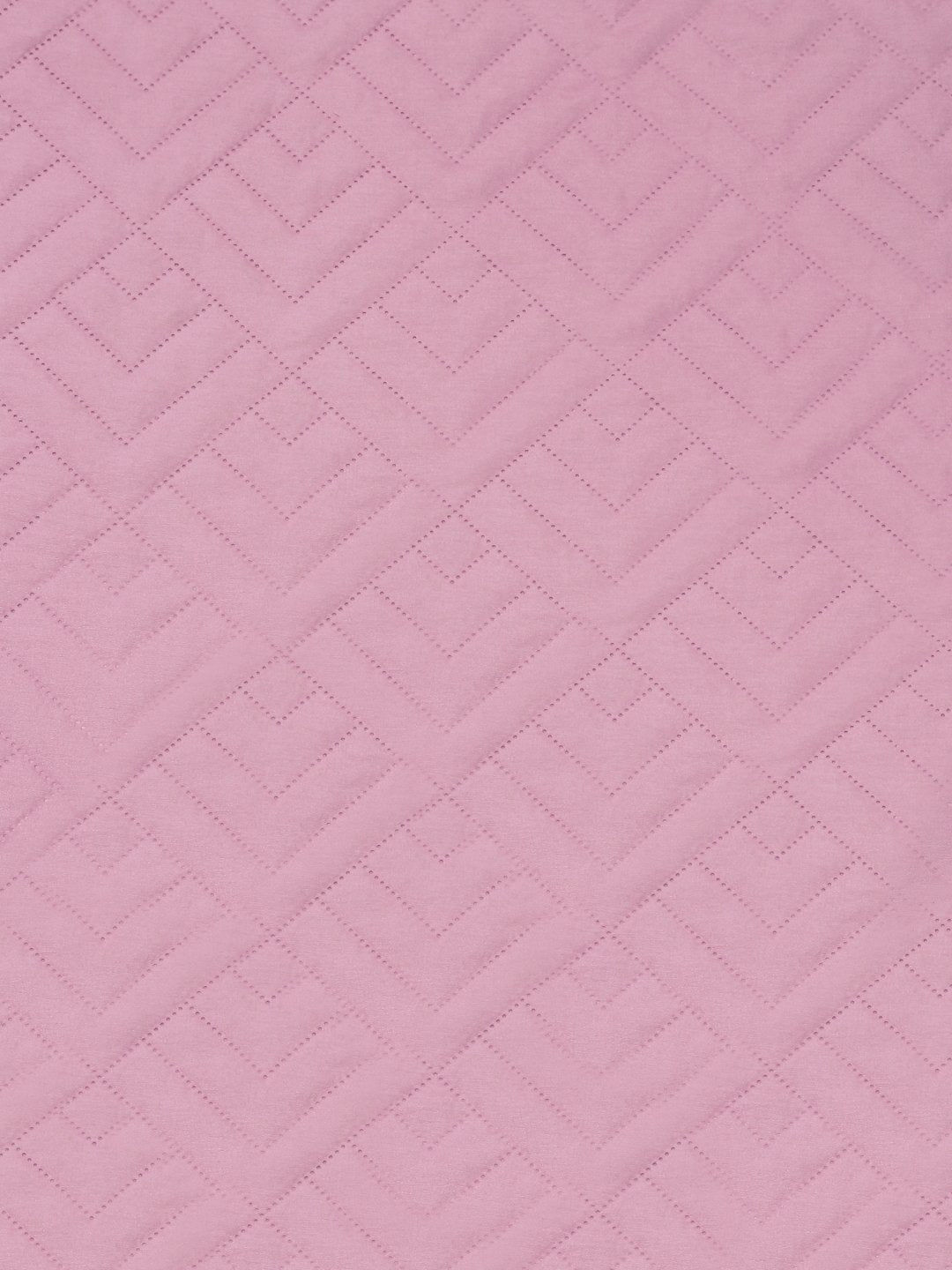 Pink Geometric King Size Micro Fiber Filling Double Bedcover with 2 Pillow covers