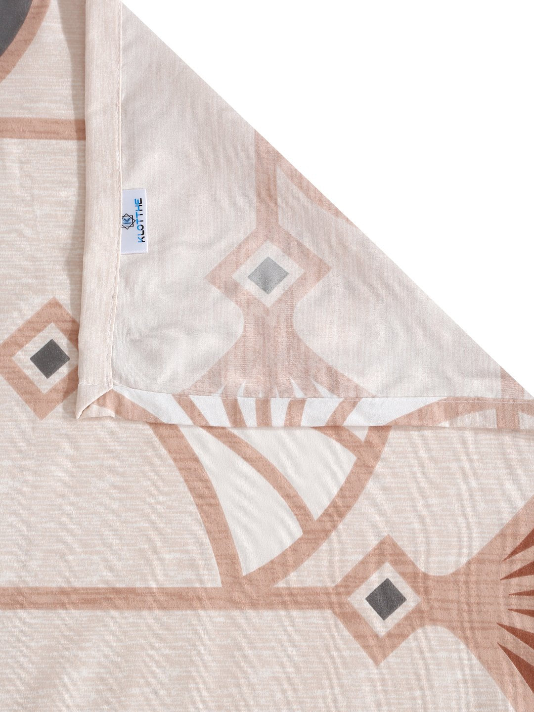 Cream Floral 300 TC Cotton Blend Single Bedsheet with Pillow Cover