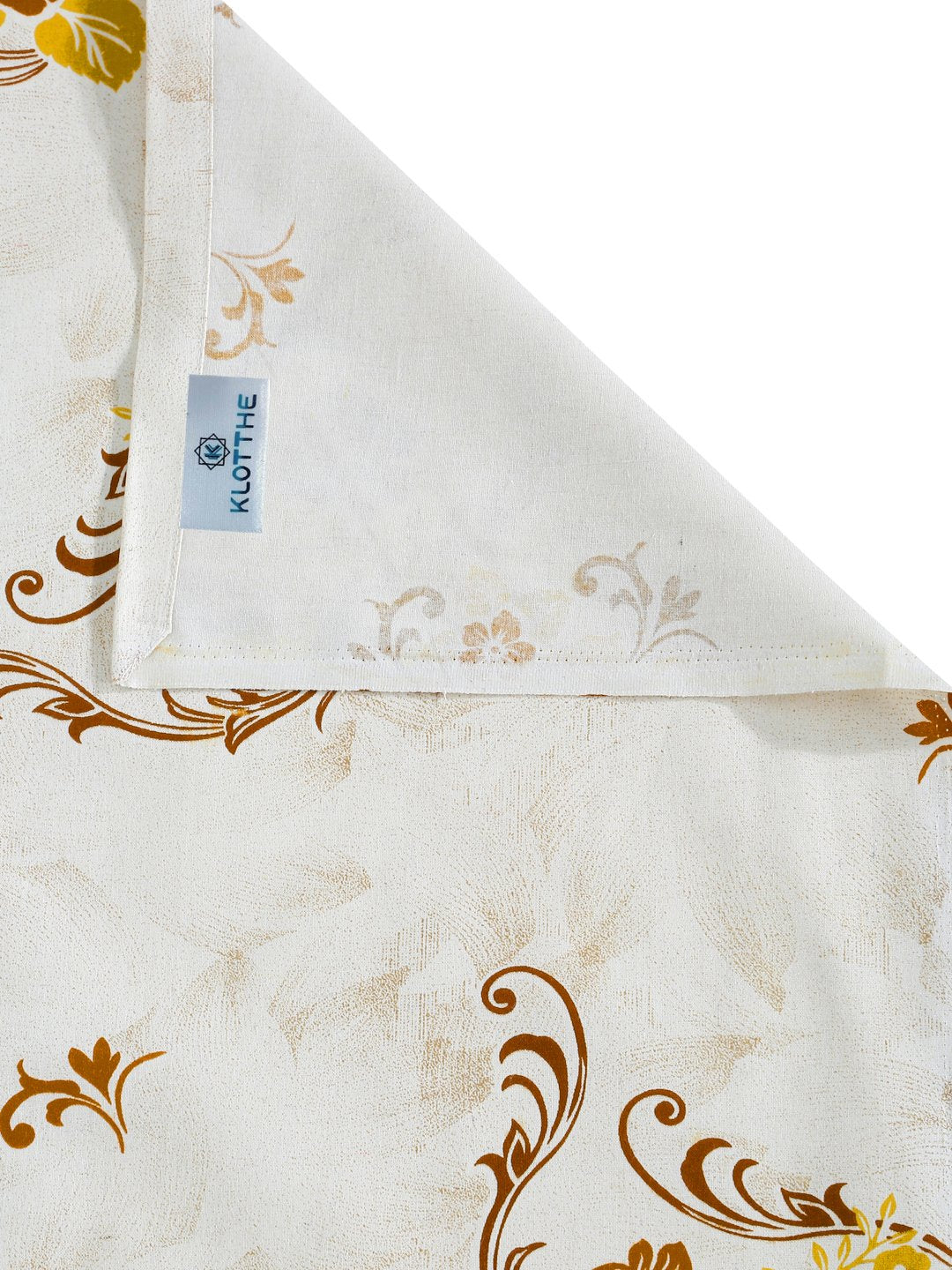 Yellow Floral 400 TC Pure Cotton Double Bedsheet with 2 Pillow Covers
