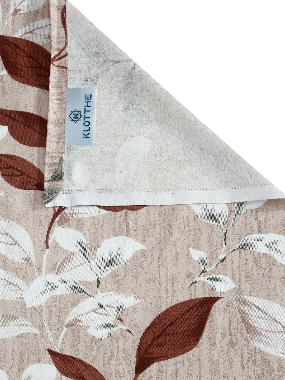 Peach Floral 400 TC Pure Cotton Double Bedsheet with 2 Pillow Covers