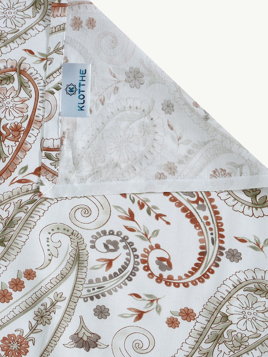 Orange Floral 400 TC Pure Cotton Double Bedsheet with 2 Pillow Covers