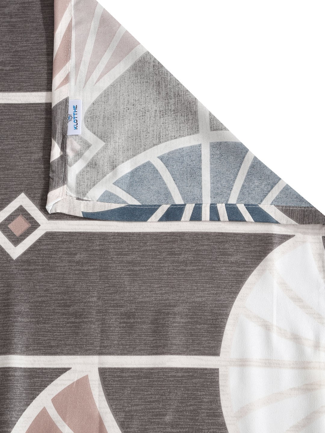 Brown Floral 300 TC Cotton Blend Single Bedsheet Set in Book Fold Packing