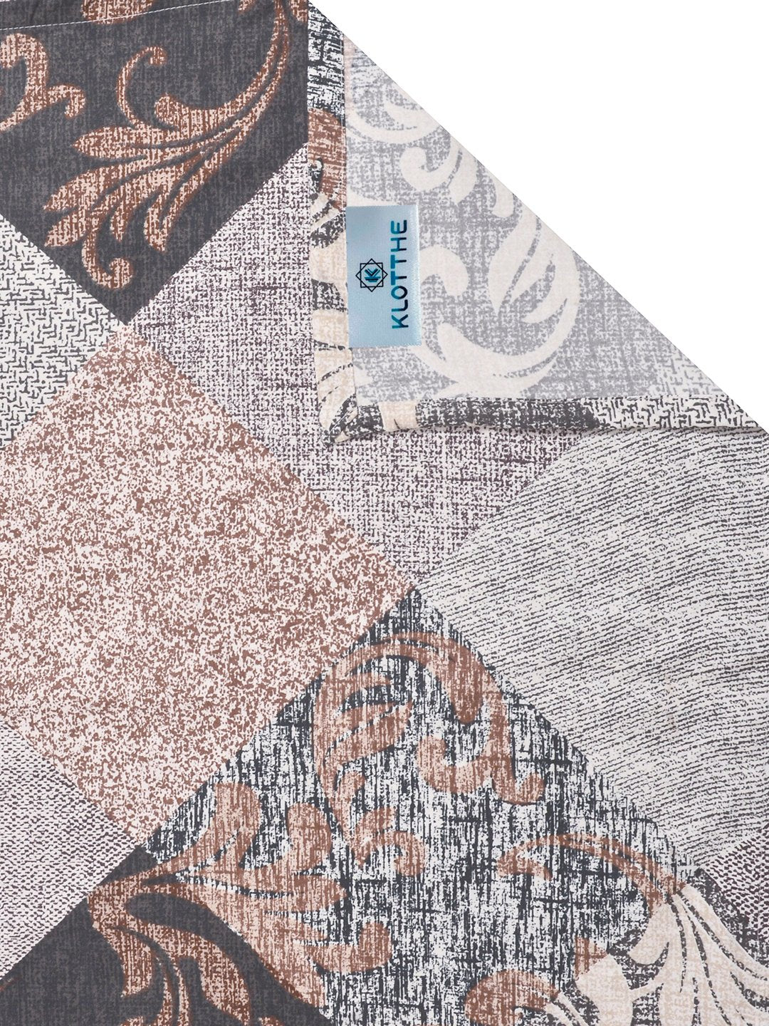 Multi Geometric Cotton Blend Single Bedsheet with Pillow Cover