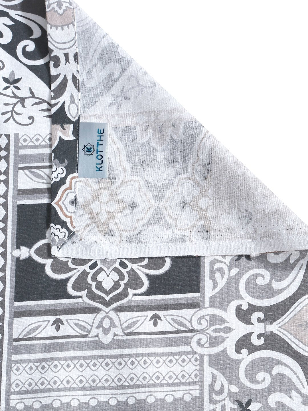 Multi Ethnic Motifs 400 TC Pure Cotton Single Bedsheet with Pillow Cover