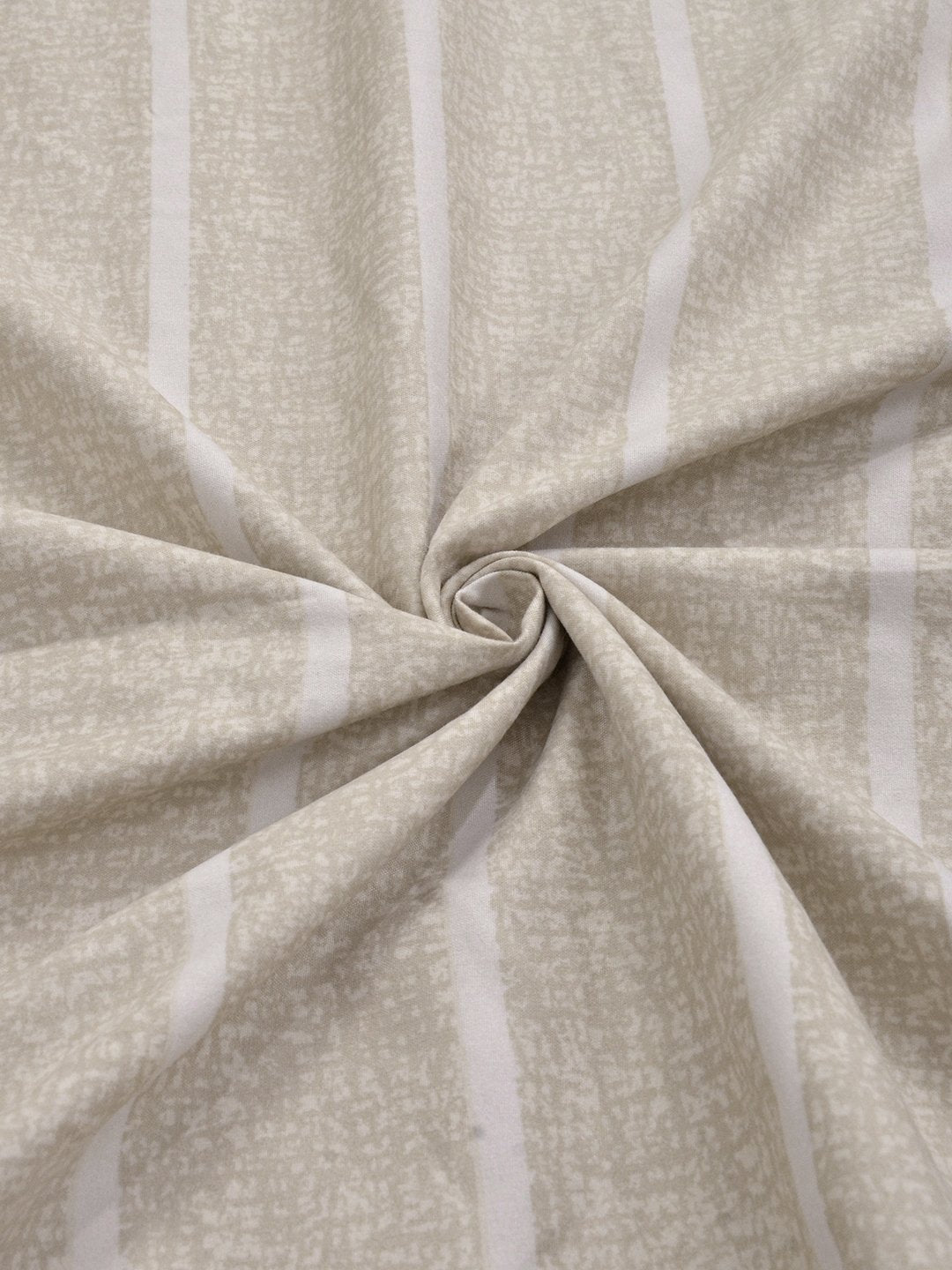 Beige Cotton Blend Geometric Double Bed Dohar