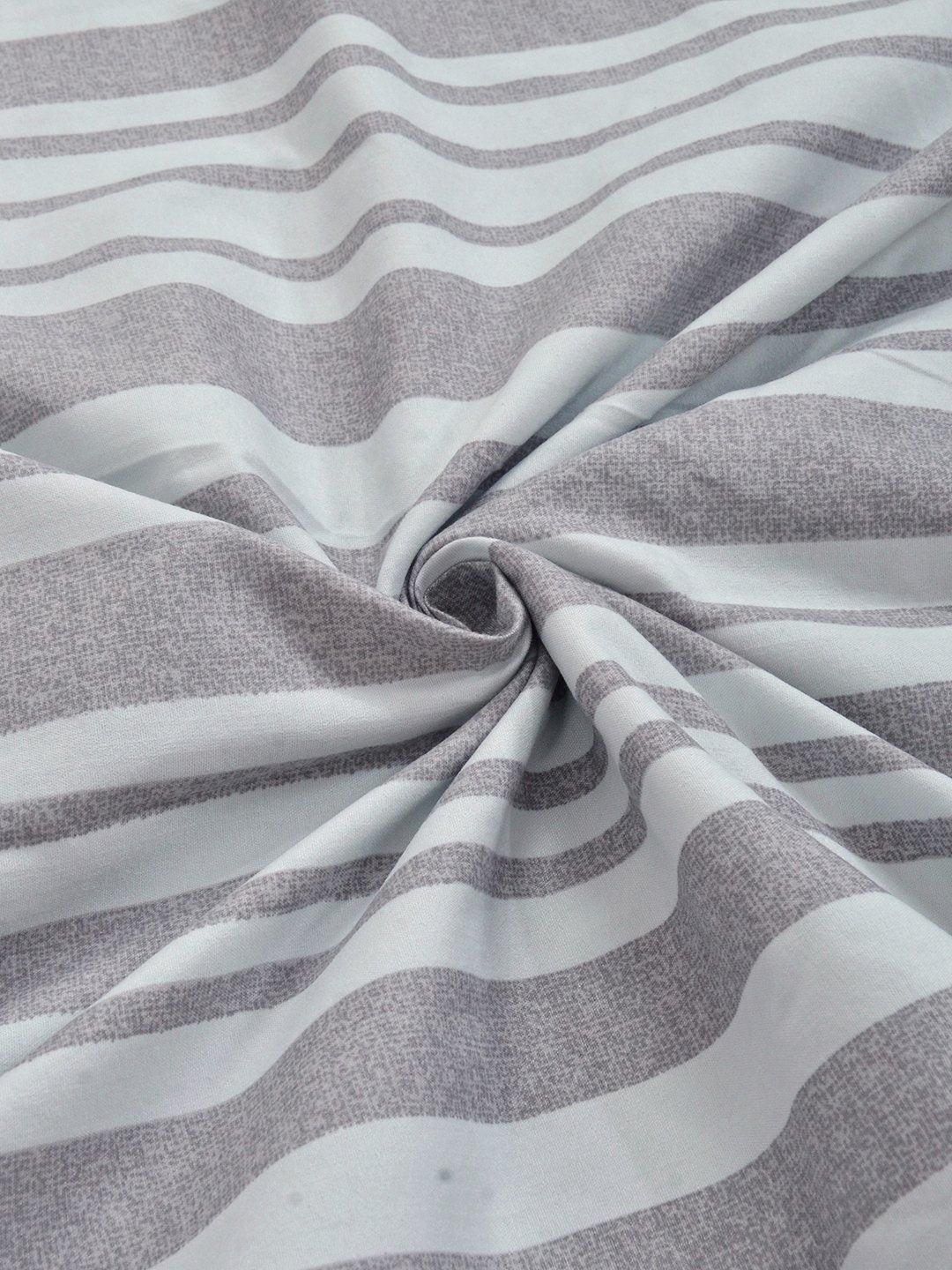 Grey Cotton Blend Floral Double Bed Dohar