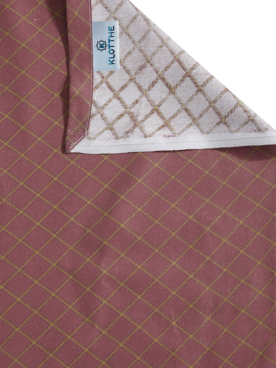Beige Ethnic Motifs 400 TC Pure Cotton Single Bedsheet with Pillow Cover
